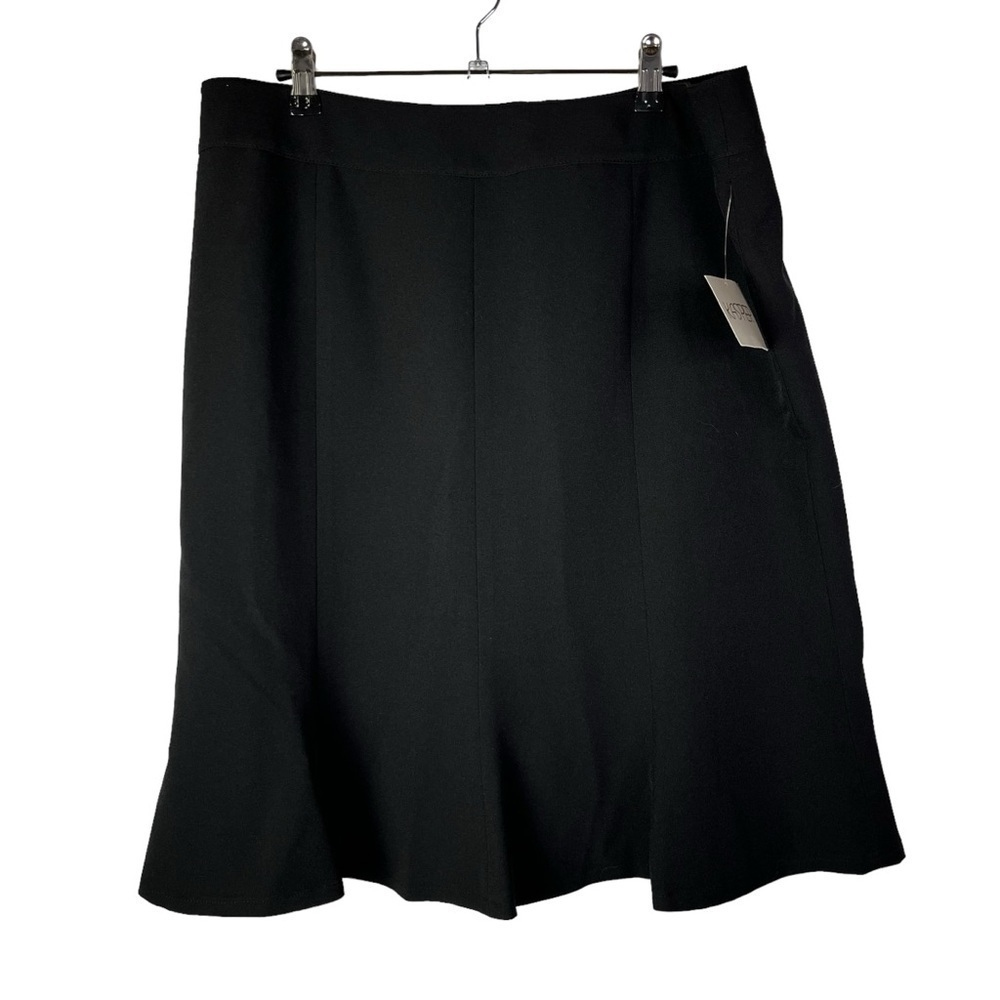 Kasper Black Trumpet Fit Knee Length Office Suit‎ Skirt 12